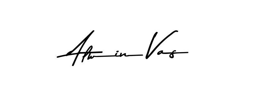 How to make Alwin Vas signature? Asem Kandis PERSONAL USE is a professional autograph style. Create handwritten signature for Alwin Vas name. Alwin Vas signature style 9 images and pictures png